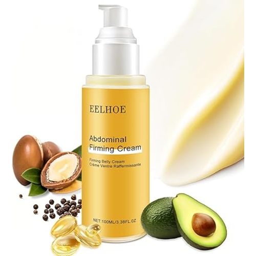 B Flat Belly Firming Cream, Cellulite Belly Cream, Skin Tightening Creams for Cellulite for Stomach Mark & Thighs & Butt, Moisturizing Lifting Body Lotion for Women and Men - 3.38 Fl OzF