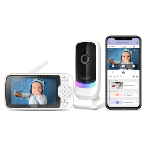 "Nursery Pal Shimmer Smart 5"" Wi-Fi HD Sleeping Camera Baby Monitor with Night Light"