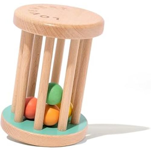 Lovevery, Montessori Rolling Rattle, Baby Rattle Starting at 12 Weeks