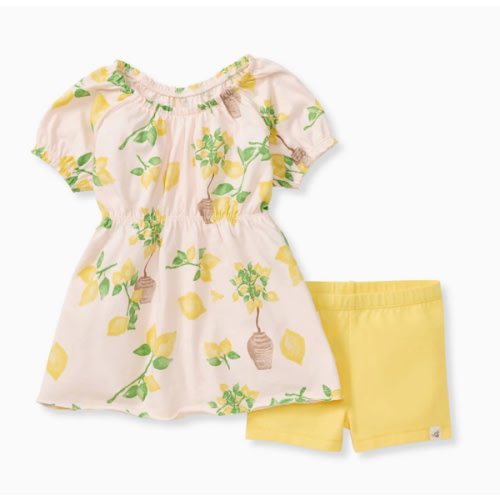 Island Lemons Organic Cotton Girl Top & Shorts Set – Burt's Bees Baby