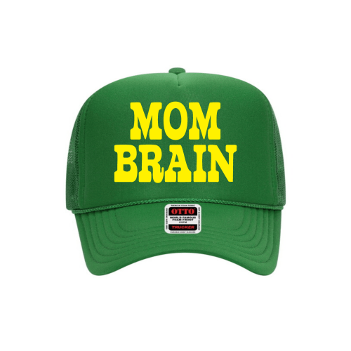 Mom Brain Trucker Hat (Kelly Green)