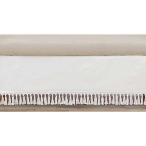 Sweet Jojo Designs Boy Or Girl Gender Neutral Unisex Baby Crib Bed Skirt Desert Sun Collection Solid Off White
