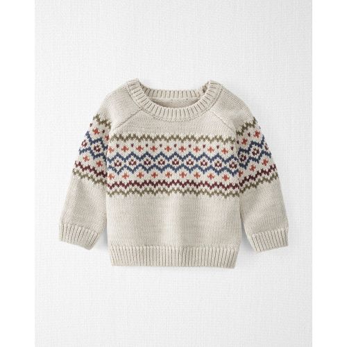 Baby Organic Cotton Fair Isle Sweater - Little Planet | Carter's