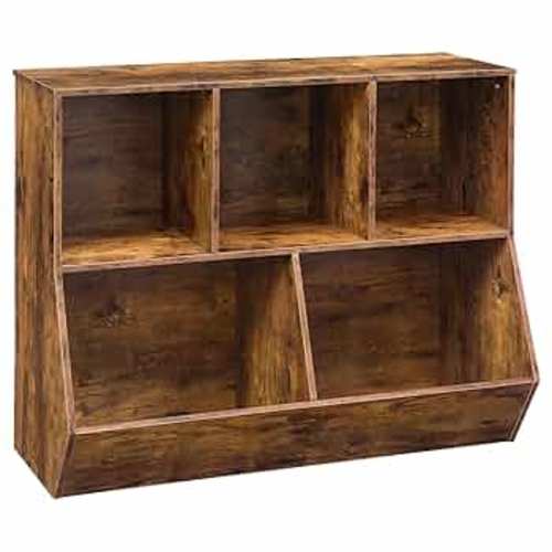 Amazon.com: HOOBRO Kids Bookshelf, Bookcase Footboard, Toy Storage Cubby, Children's Toy Shelf, 35.4" L Storage Cabinet, Fit for Children's Room, Playroom, Hallway, Kindergarten, White WT32CW01 : Home & Kitchen