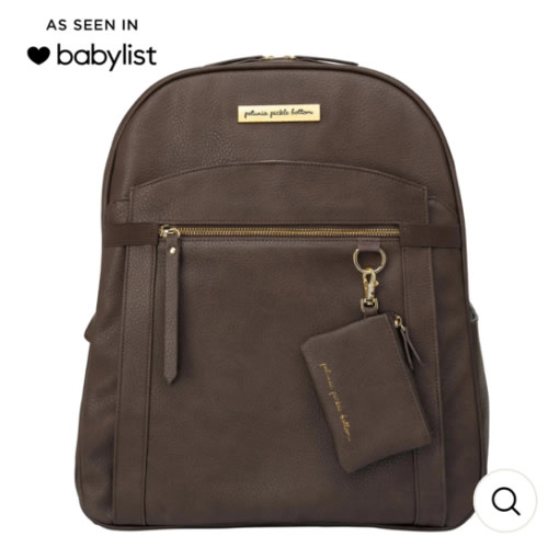 2-in-1 Provisions Breast Pump & Diaper Bag Backpack in Saddle