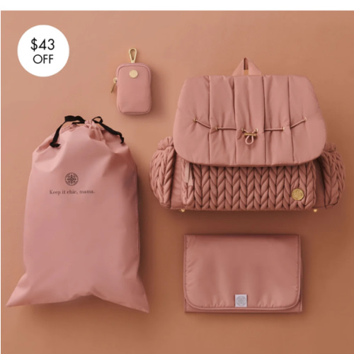 Levy Backpack Dusty Rose Mother’s Day Set
