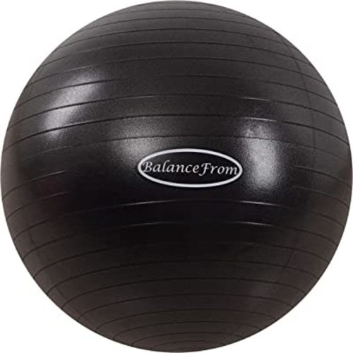 Signature Fitness Anti-Burst and Slip Resistant Exercise Ball Yoga Ball Fitness Ball Birthing Ball with Quick Pump, 2,000-Pound Capacity, Multiple Sizes