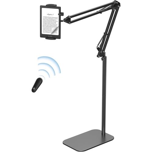 Kindle Floor Stand Holder with Remote Page Turner Clicker