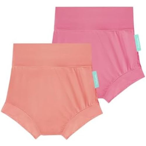 SuperSoft Baby Bummies Short, 2-Pack Premium Bamboo Viscose Diaper Cover Shorts, High Waist Bloomer Short Pants