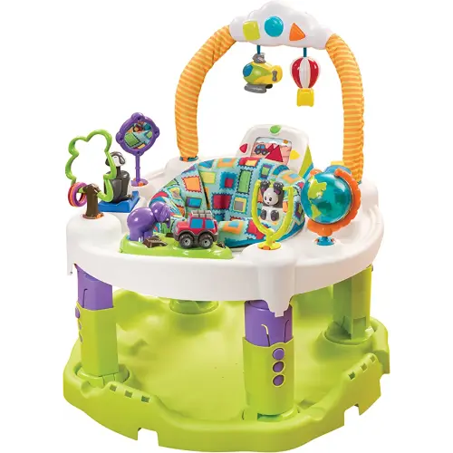 Evenflo ExerSaucer Triple Fun+ World Explorer Bouncing Activity Saucer