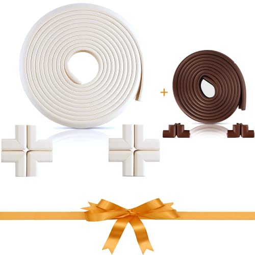 Furniture Edge and Corner Guards | 36 ft Bumper 12 Adhesive Childsafe Corners | Baby Child Proofing Set