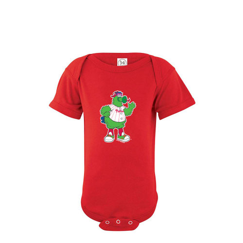 Philadelphia Phillies Baby Red One Piece Short Sleeve One Piece