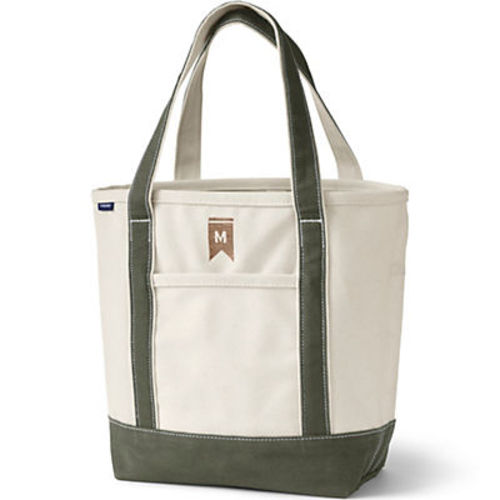 Medium Natural 5 Pocket Open Top Canvas Tote Bag | Lands' End