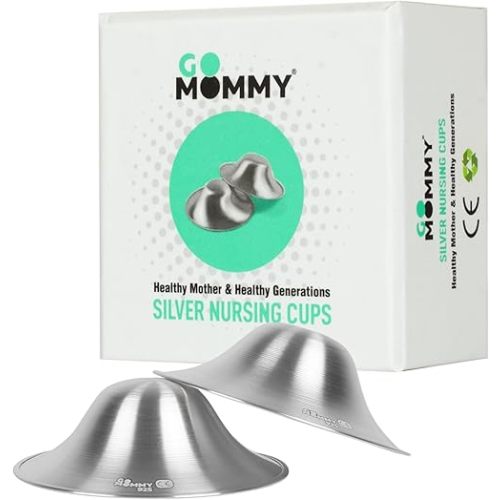The Original Silver Nursing Cups, Nipple Shields for Nursing Newborn, Nipple Protector for Breastfeeding, Nipple Covers Breastfeeding, No Need Nipple Cream, Newborn Essentials Must Haves
