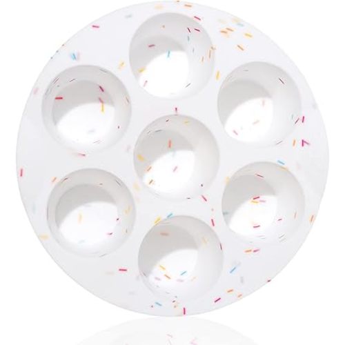 Silicone Air Fryer Muffin Pan for Baking Non-Stick Silicone Egg Molds Air Fryer Cupcake Mold 7 Cups Egg Bites Mold BPA Free