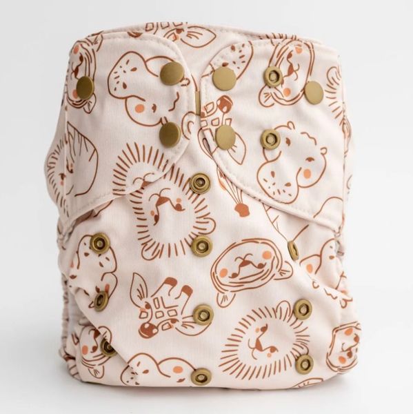 Luxe Pocket Cloth Diaper with Dual Inner Gussets and Athletic Wicking Jersey