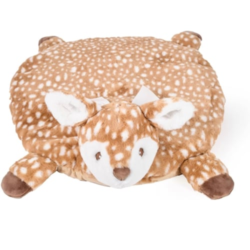 Amazon.com: Bearington Baby Lil’ Willow Tummy Time Mat, 30 x 30 Inch Fawn Plush Stuffed Animal Blanket, Woodland Nursery Décor : Baby