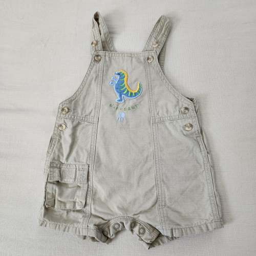 Vintage Dinosaur Bubble Shortalls 12 months