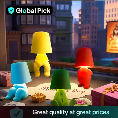 Creative Design Table Lamp, USB Rechargeable LED Night Light - TikTok Shop