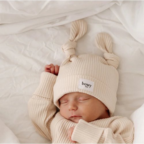 Double Knot Beanie - Cream