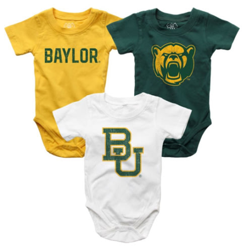 Baylor University Infant Bodysuit 3-Pack