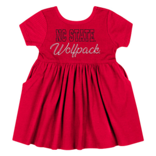 NC State Wolfpack Colosseum Infant Red Corded Embroidered Dress – Red and White Shop