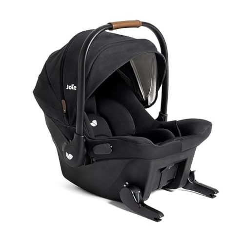 Joie Mint Latch Baseless Infant Car Seat – Lightweight, Built-in Rigid Lower Anchor Attachments and Side-Impact Protection – No Base Installation Required, Travel-Friendly Design (Shale)