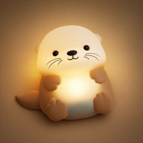Squishy Silicone Otter LED Night Light - Perfect Gift for Kids and Gir – Huggwaii