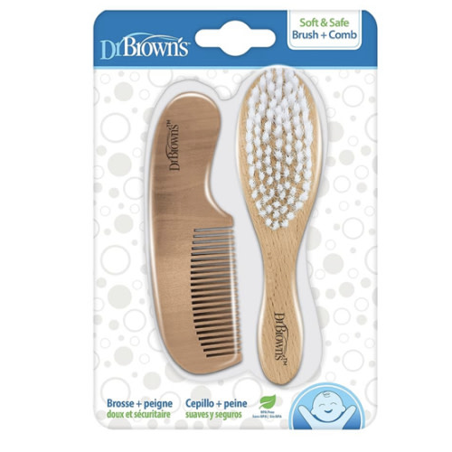 Dr. Brown's Soft and Safe Baby Brush + Comb