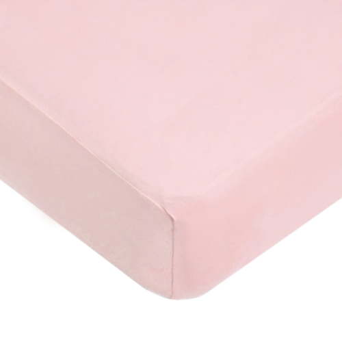 TL Care 100% Natural Cotton Fitted Crib Sheet 52" x 28" - Soft, Breathable, Hypoallergenic & Gentle Toddler Bed Sheet, Pink, Neutral for Boys & Girls