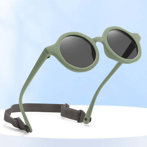 Delliss Baby Sunglasses with Strap Flexible Polarized UV Protection for Toddler Infant Newborn Age 0-36 Months