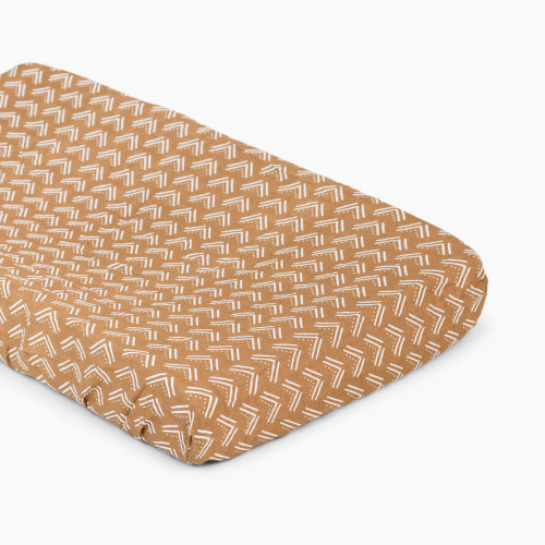 Lulujo Change Pad Cover - Mudcloth