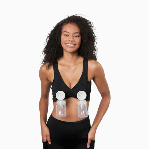 Larken X Nursing + Hands-Free Pumping Bra - Black