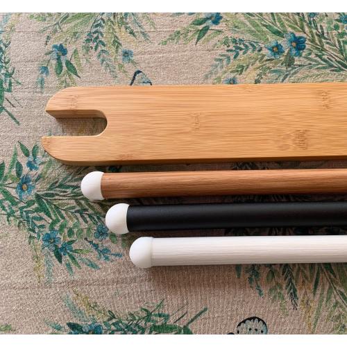 COMBO / Bamboo Footrest + Leg Wraps for IKEA High Chair, Antilop Highchair Adjustable Foot Rest and Leg Wraps