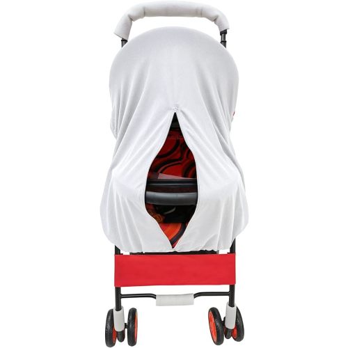 Sun Shade for Strollers, UV Sun and Sleep Shade Universal Fit for Baby Strollers, Blackout Stroller Cover, Breathable and Stops 99% of The Sun's Rays (UPF50+)