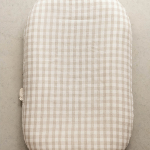 Baby Lounger Nest + Gingham Linen Cover