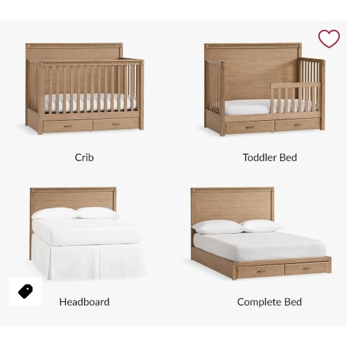 Rory 4-in-1 Convertible Storage Crib