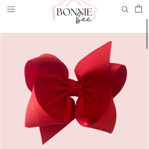 Red Grosgrain Bow