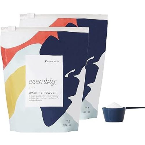 Esembly Cloth Diaper Laundry Detergent Specially Formulated to be Gentle for Baby and Planet, Fragrance Free, Eco-friendly, Bundle 2-pack