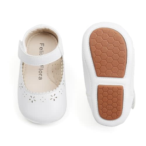 Felix & Flora Soft Sole Baby Shoes - Infant Baby Walking Shoes Moccasinss Rubber Sole Crib Shoes