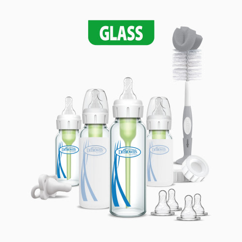 Dr. Brown's Options+ Glass Narrow Anti-Colic Baby Bottle Gift Set