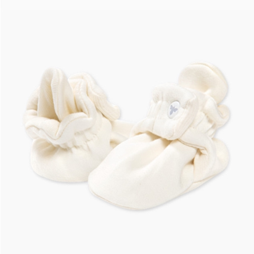 Burt's Bees Baby Booties, Organic Cotton Adjustable Infant Sock