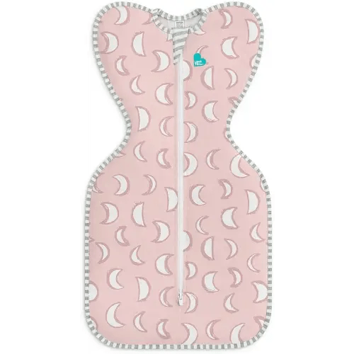 Love to Dream Swaddle UP, Sleep Sack 0-3 months, Self-Soothing, Improves Sleep, Snug Fit Helps Calm Startle Reflex, Baby Essentials must haves Newborn, 1.0 TOG, 8-13 lbs, Eclipse Pink