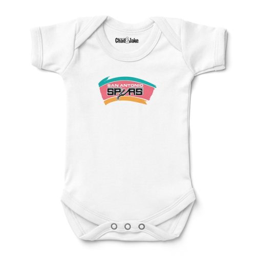 Newborn & Infant San Antonio Spurs Chad & Jake White Hardwood Classic Bodysuit