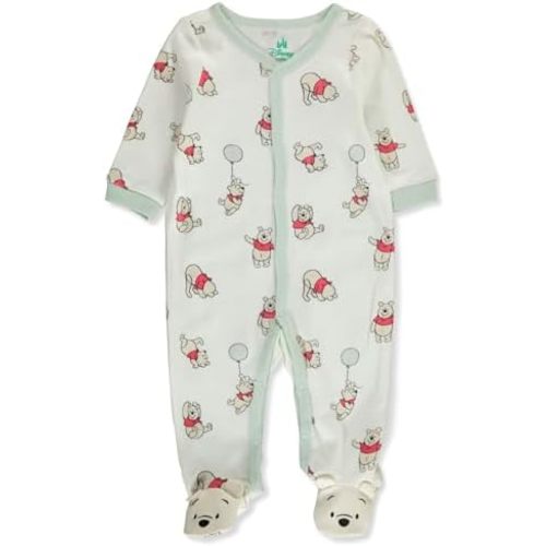 Disney Winnie The Pooh Baby Boys' Footed Coveralls
