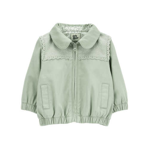 Baby Zip-Up Eyelet Woven Jacket - OshKosh | Carter's