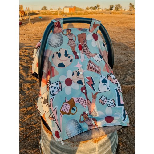 Disco Cowgirl car seat  cover