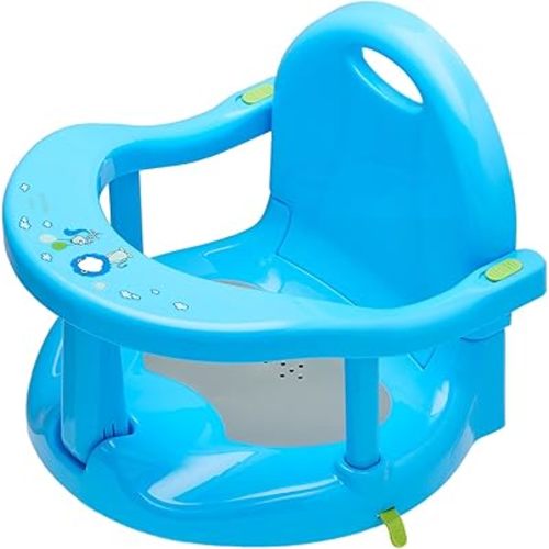 Newborn Infant Baby Bath Seat, Non-Slip Infants Baby Bath Chair for Bathtub, Cute Shape Baby Shower Chairs for Tub Sitting up, Surround Bathroom Seats for Baby 6-18 Months