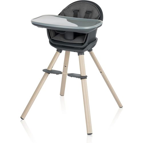 Maxi-Cosi Moa 8-in-1 High Chair, removable kitchen booster, converts to stool, table and chair, easy to clean, Horizon Sand