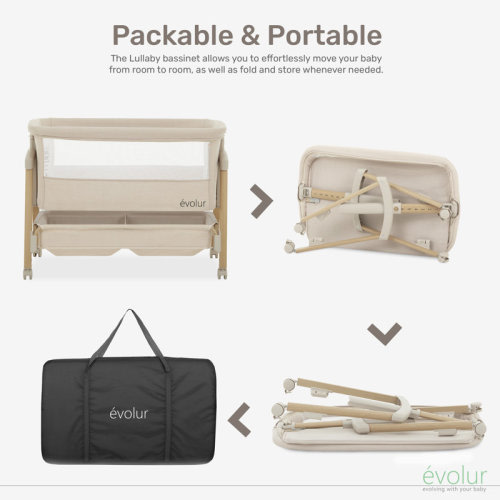 Evolur Lullaby Portable Bassinet With Wheels & Reviews | Wayfair